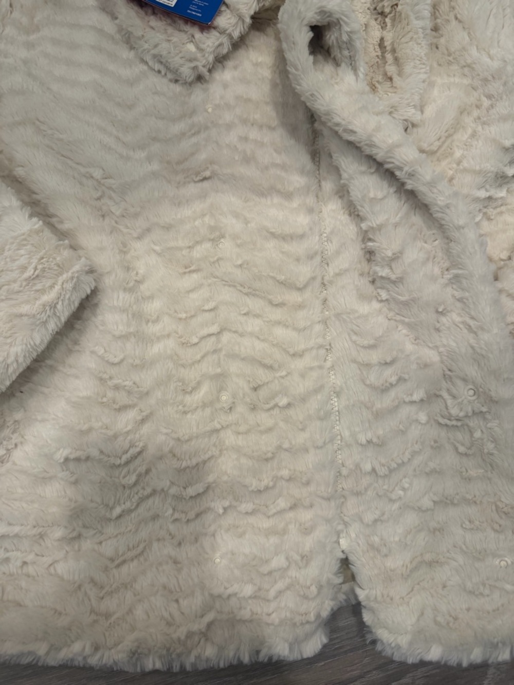Patagonia Cream Textured Teddy Pullover Jacket - Picture 4 of 7